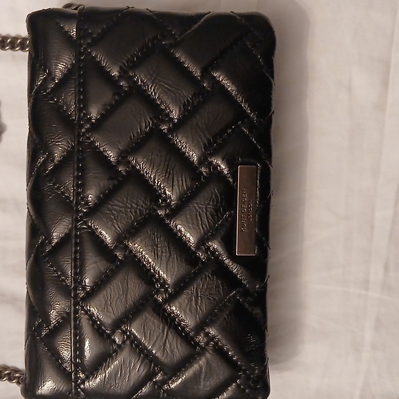 Black Quilted Women Bag with Chain Strap - Picture 4 of 4